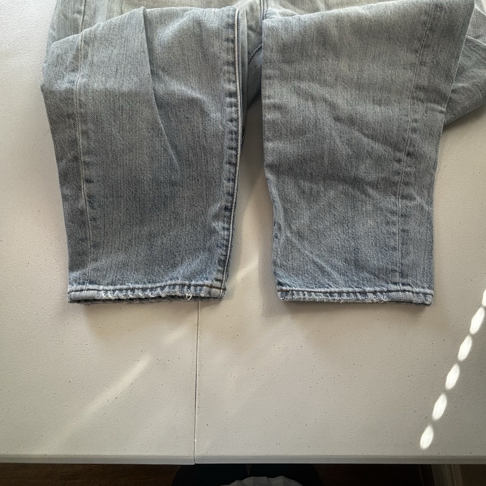 Madewell Jeans Womens 31(33) The Perfect Summer Jean Light Blue Cotton Denim - Picture 7 of 10